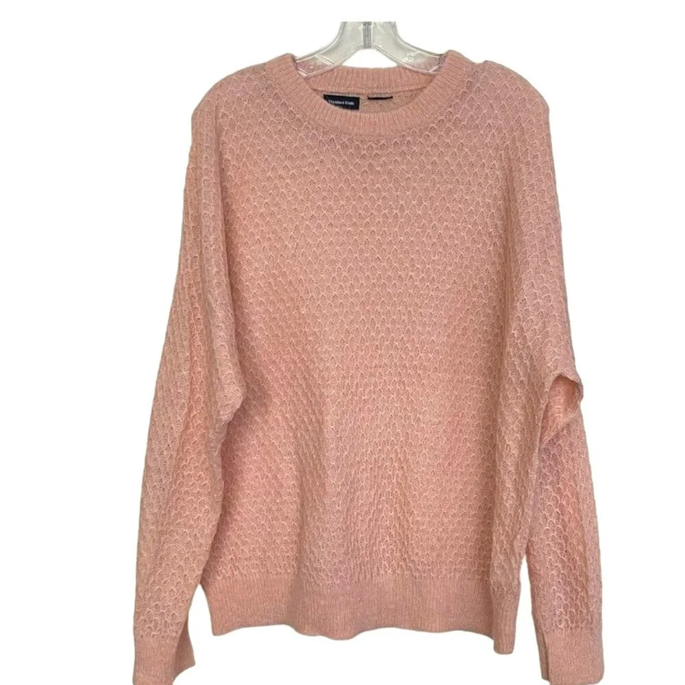 Urban Outfitters Standard Cloth Light Pink Peach Knit Sweater Medium NWOT